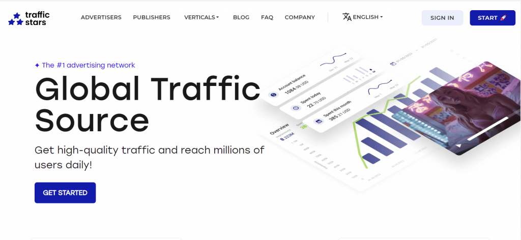 TrafficStars Landing Page